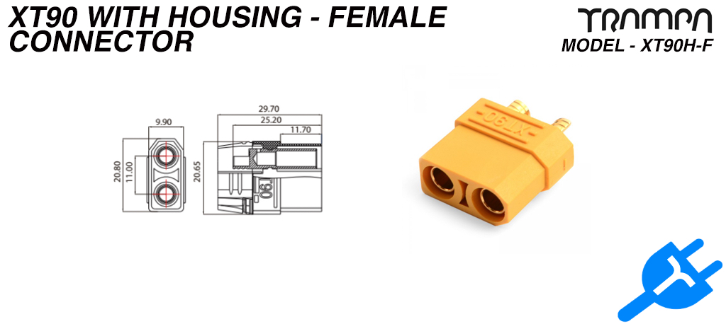 XT90H-F with Housing - Female