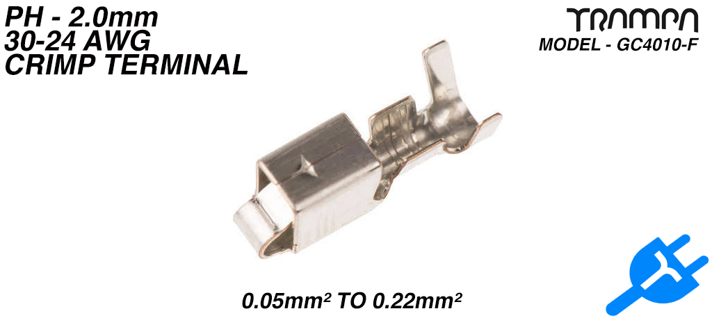 PH - 2.0mm Loose Piece Contact 30-24 awg - Crimp Terminal