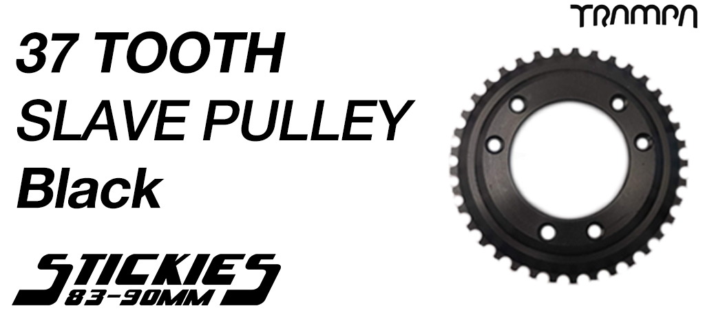 37 Tooth Slave Wheel for 83mm & 90mm Longboard Wheels BLACK - High Torque