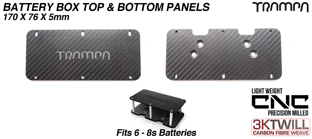 6-8s Carbon fibre panels for Battery Box