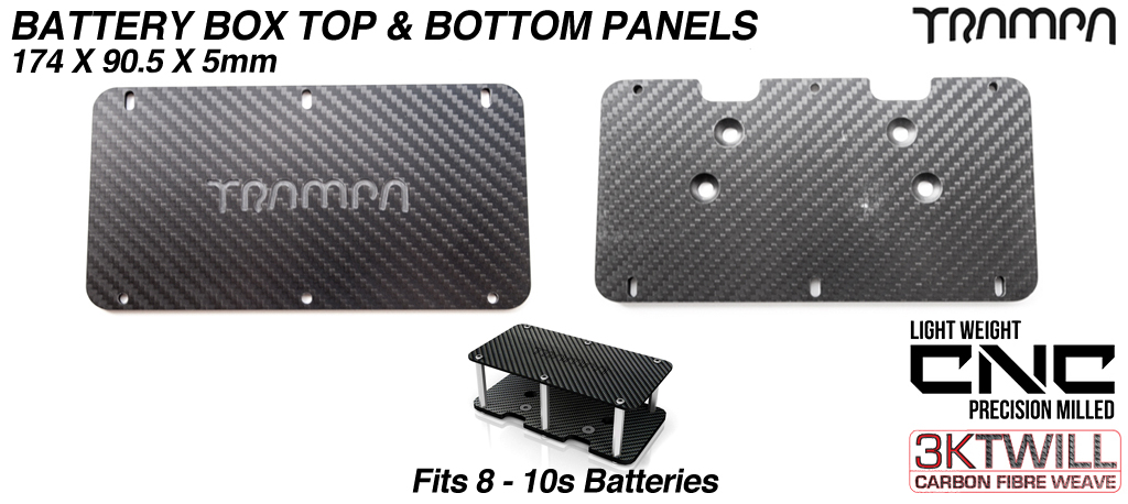 6-8s Carbon fibre panels for Battery Box 