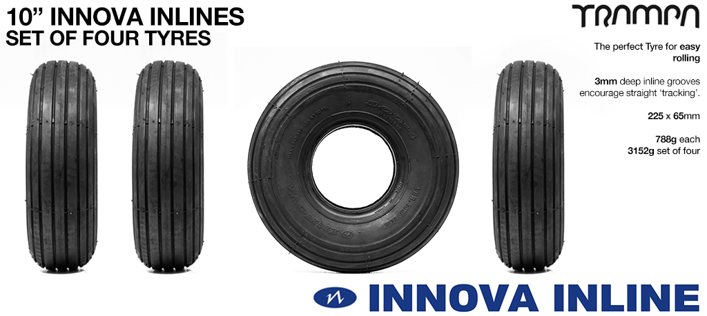 10 inch INNOVA INLINE Tyres - Set of 4 