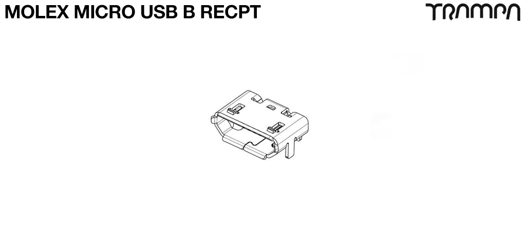 Molex MICRO USB B RECPT