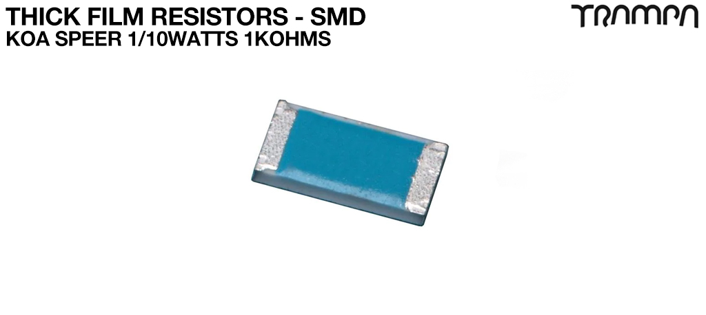 Thick Film Resistors - SMD / KOA Speer 1/10watts 1Kohms