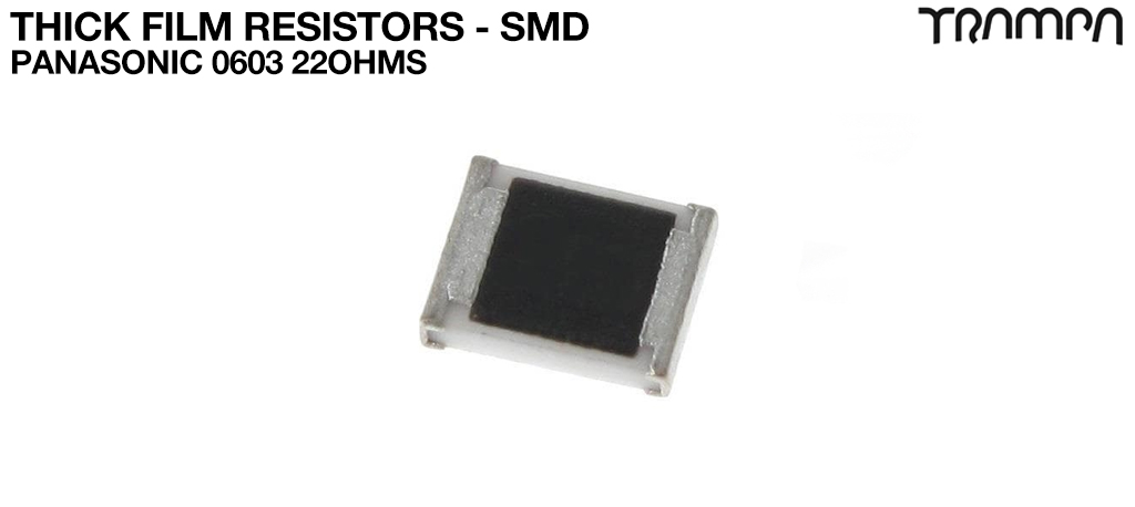 Thick Film Resistors - SMD / Panasonic 0603 22ohms 