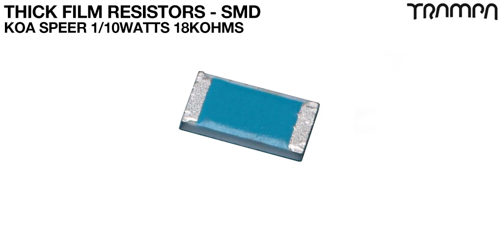 Thick Film Resistors - SMD / KOA Speer 1/10watts 18Kohms  