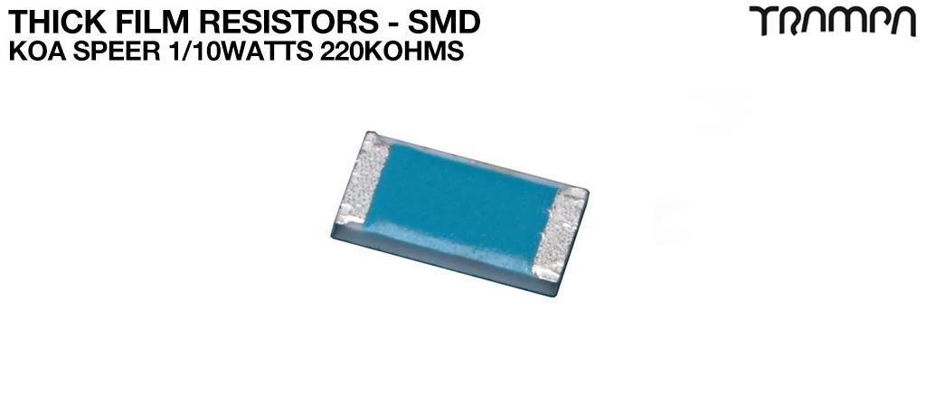 Thick Film Resistors - SMD / KOA Speer 1/10watts 220Kohms