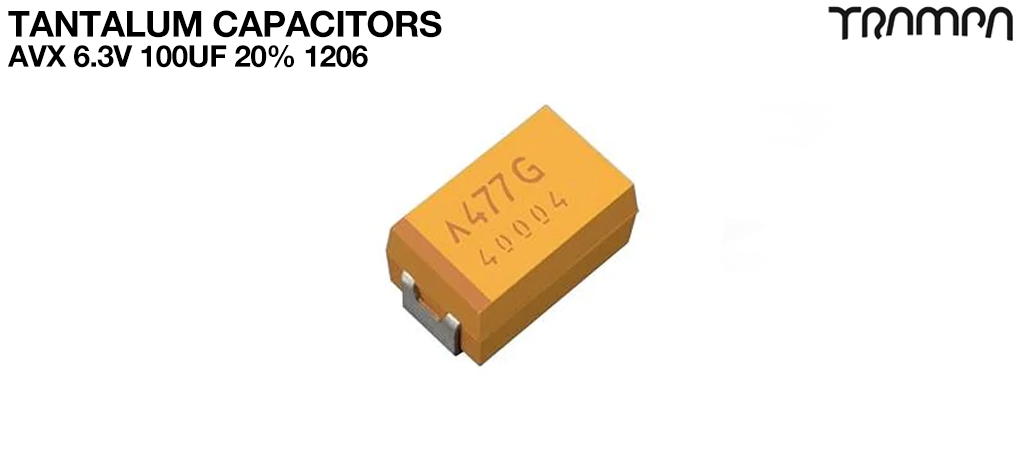 Tantalum Capacitors / AVX 6.3V 100uF 20% 1206