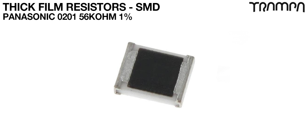 Thick Film Resistors - SMD / Panasonic 0201 56Kohm 1%