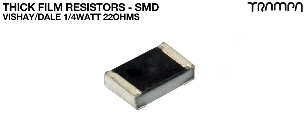 Thick Film Resistors - SMD / Vishay/Dale 1/4Watt 22ohms