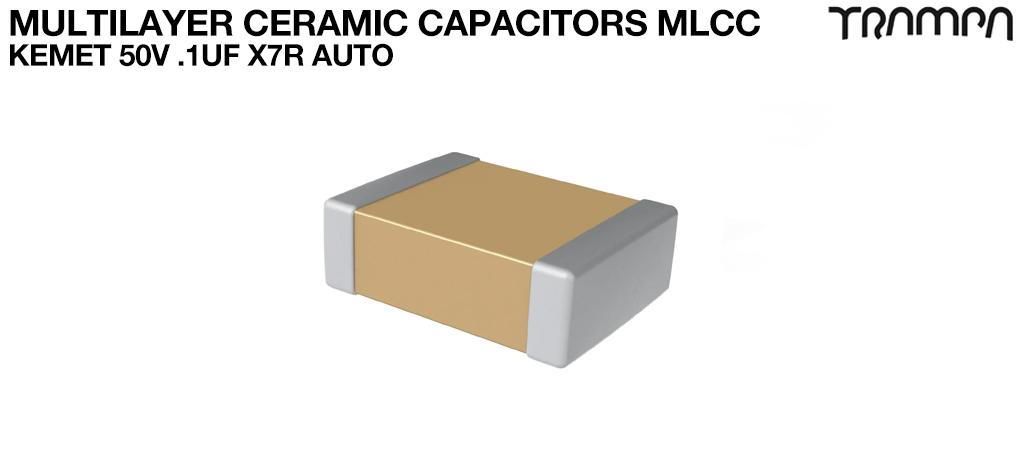 Multilayer Ceramic Capacitors MLCC / KEMET 50V .1uF X7R AUTO