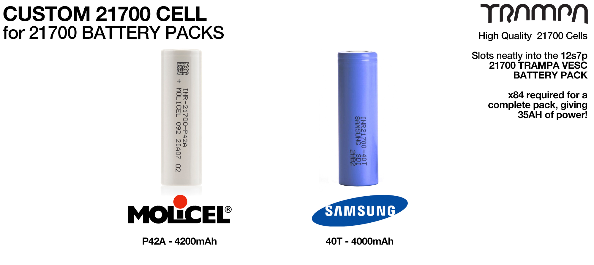 21700 Cells Lion NCA Batteries - SOLD TO UK CUSTOMERS ONLY