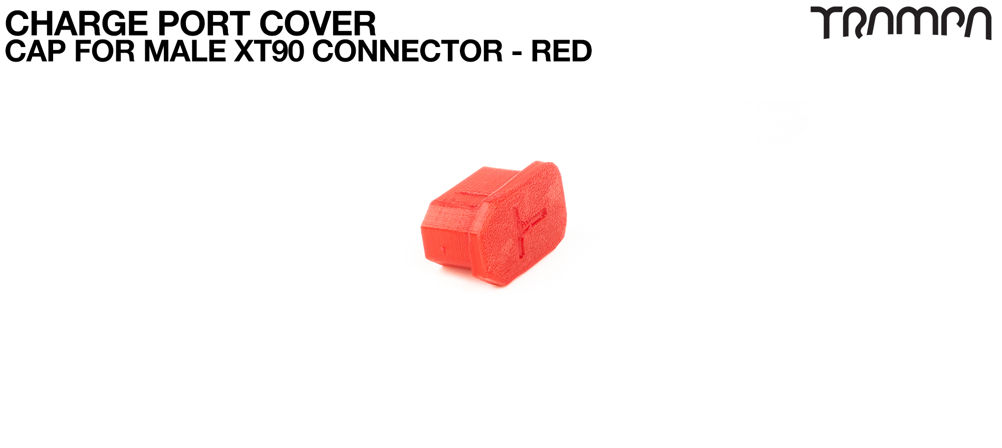 Charge Port Cover - CAP for Male XT90 Connector RED