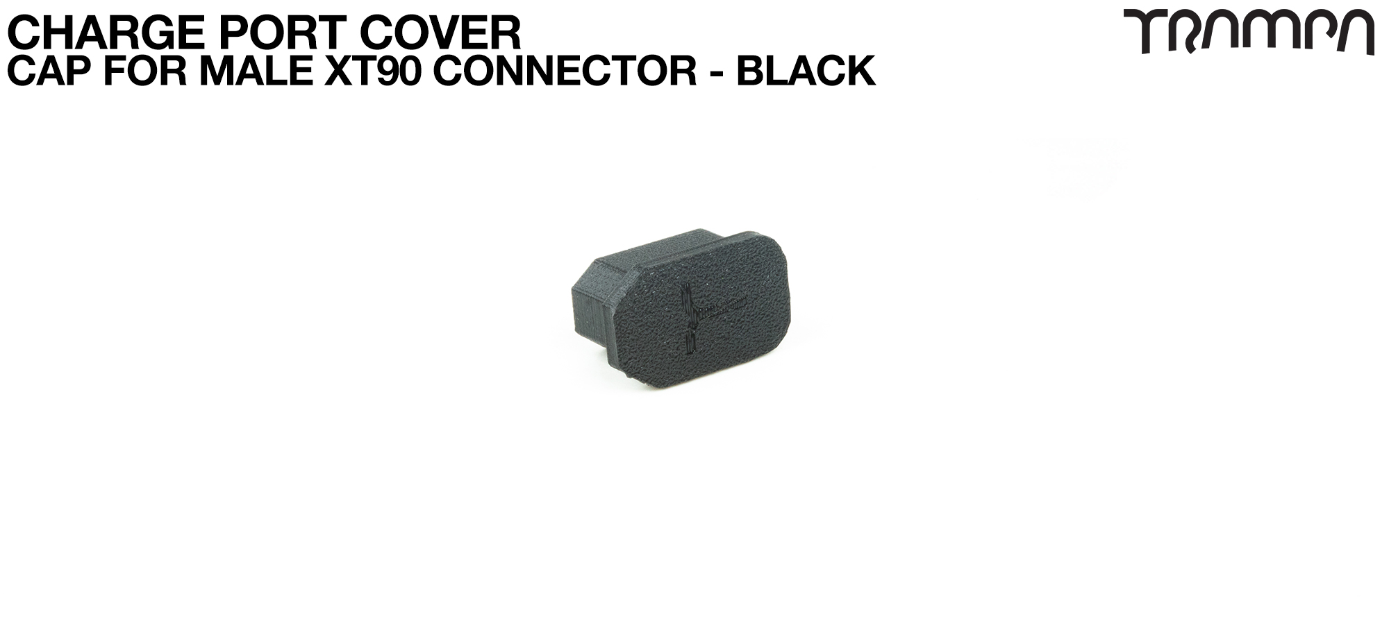 Charge Port Cover - CAP for Male XT90 Connector BLACK