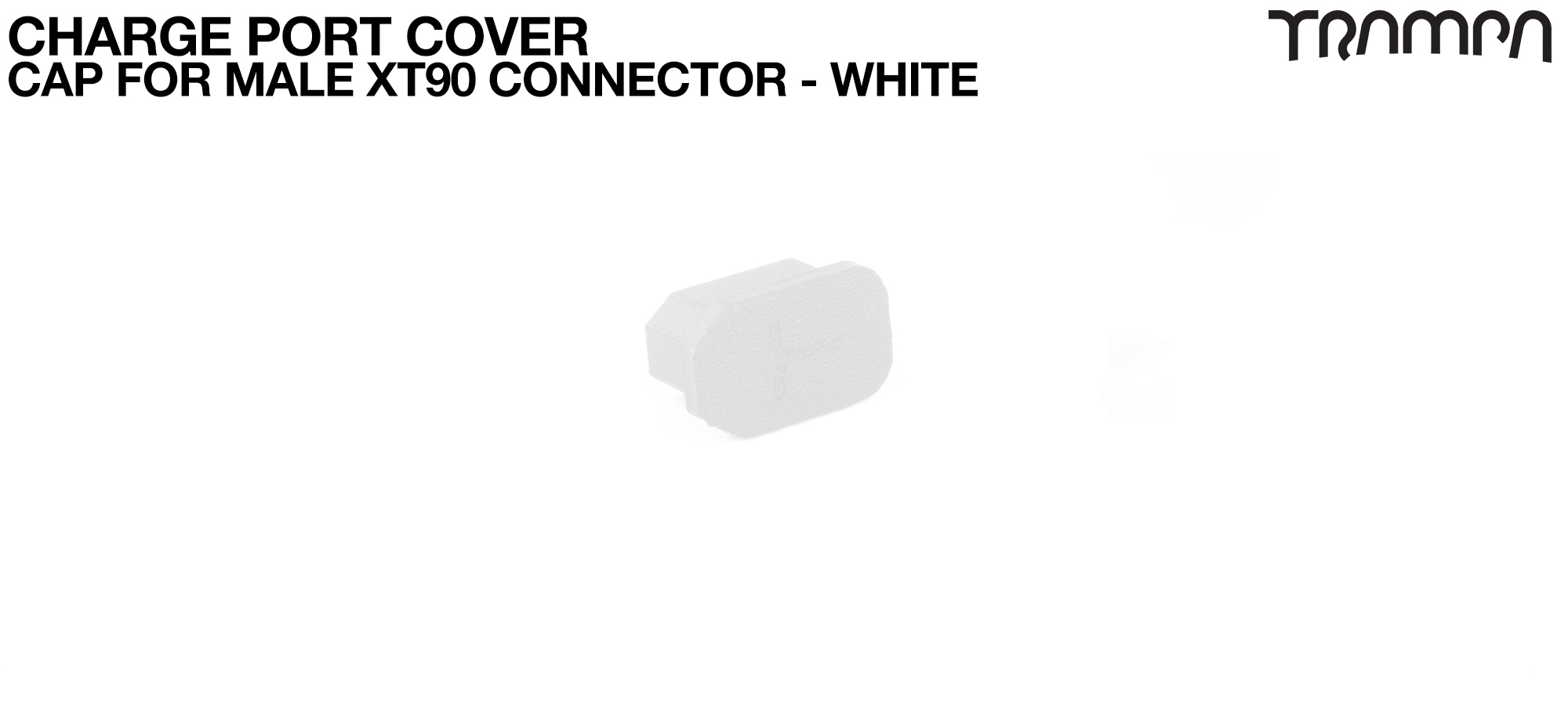 Charge Port Cover - CAP for Male XT90 Connector WHITE