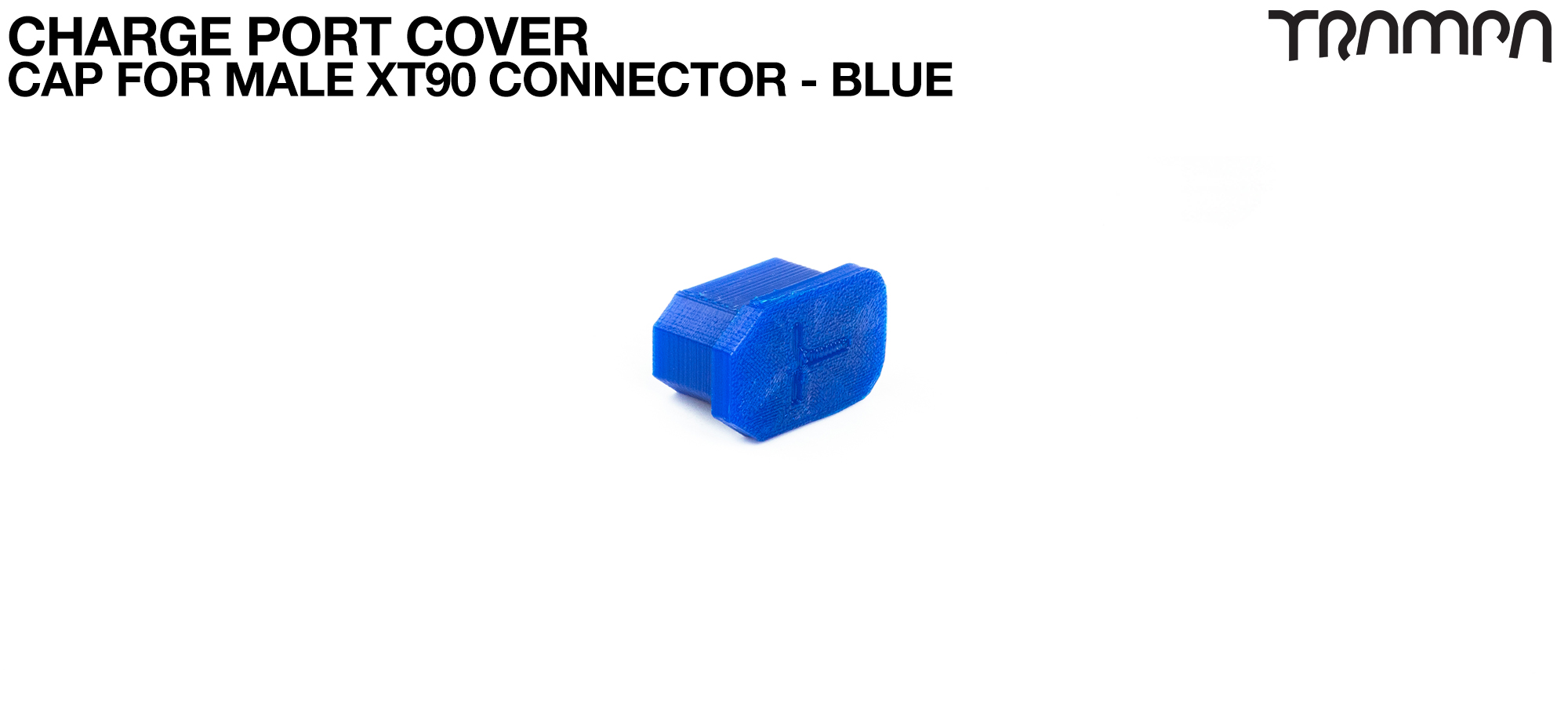 Charge Port Cover - CAP for Male XT90 Connector BLUE