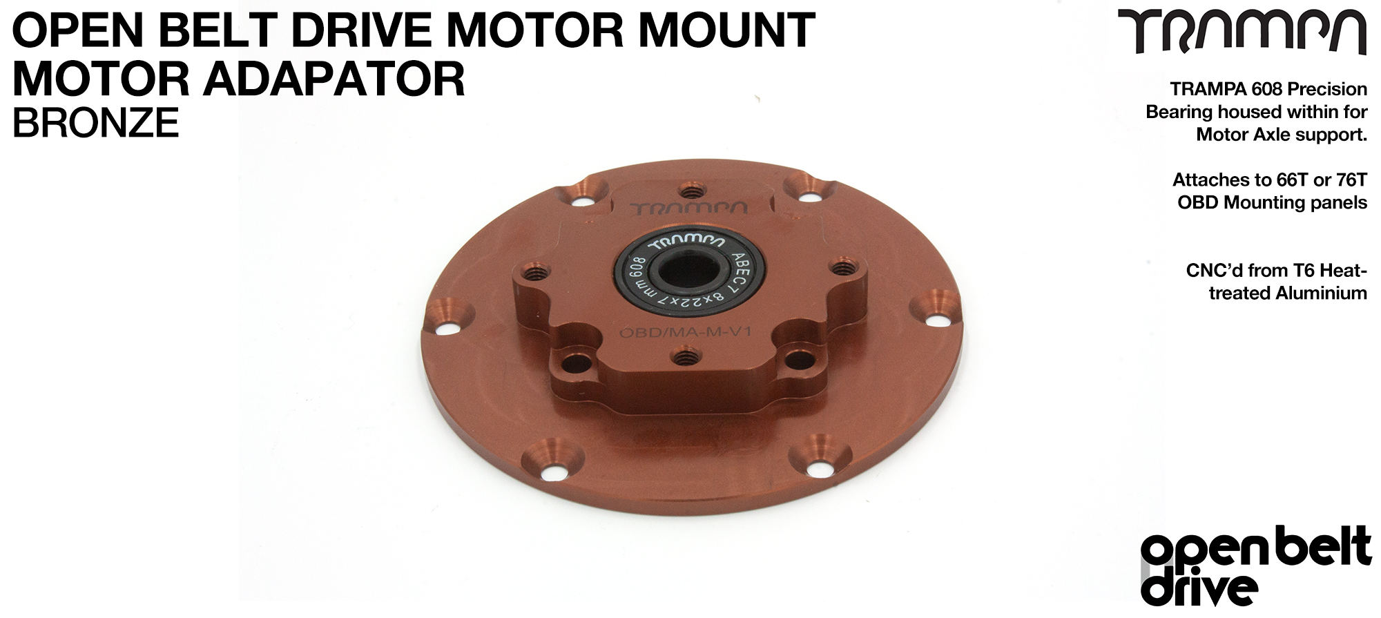 OBD Motor Adaptor with Housed Bearing - BRONZE