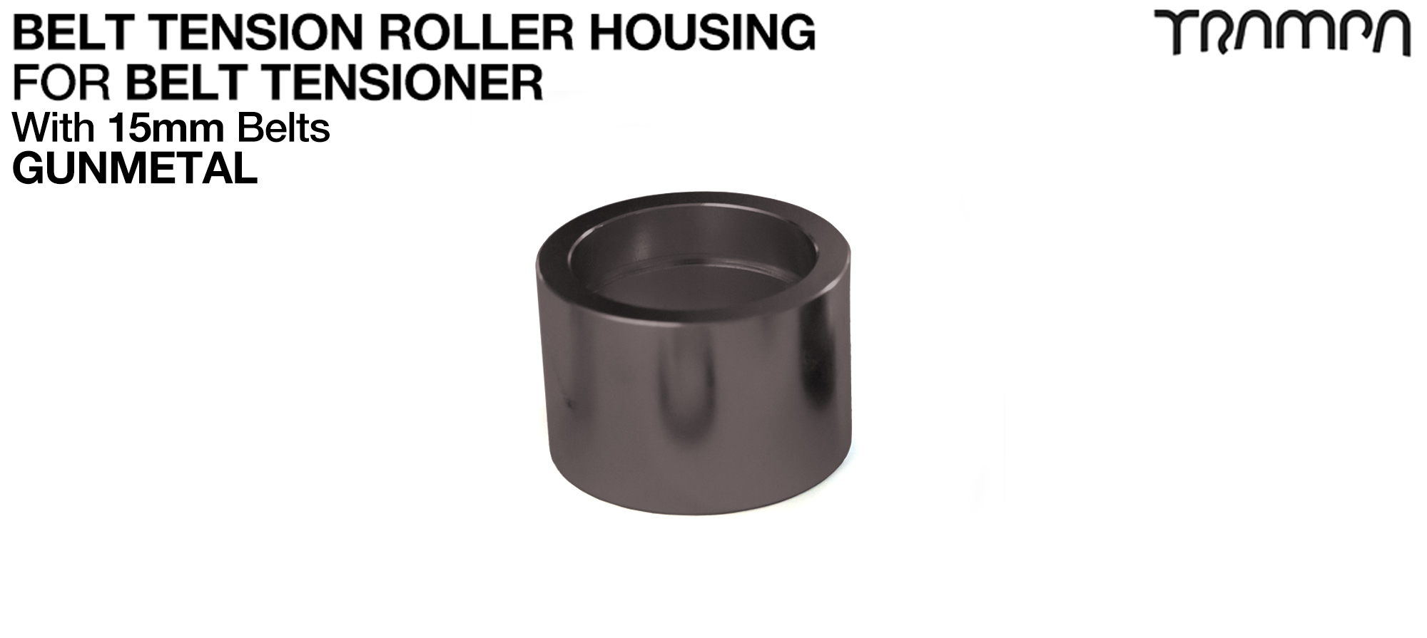 Belt Tension Roller Housing for 15mm Belts - GUNMETAL