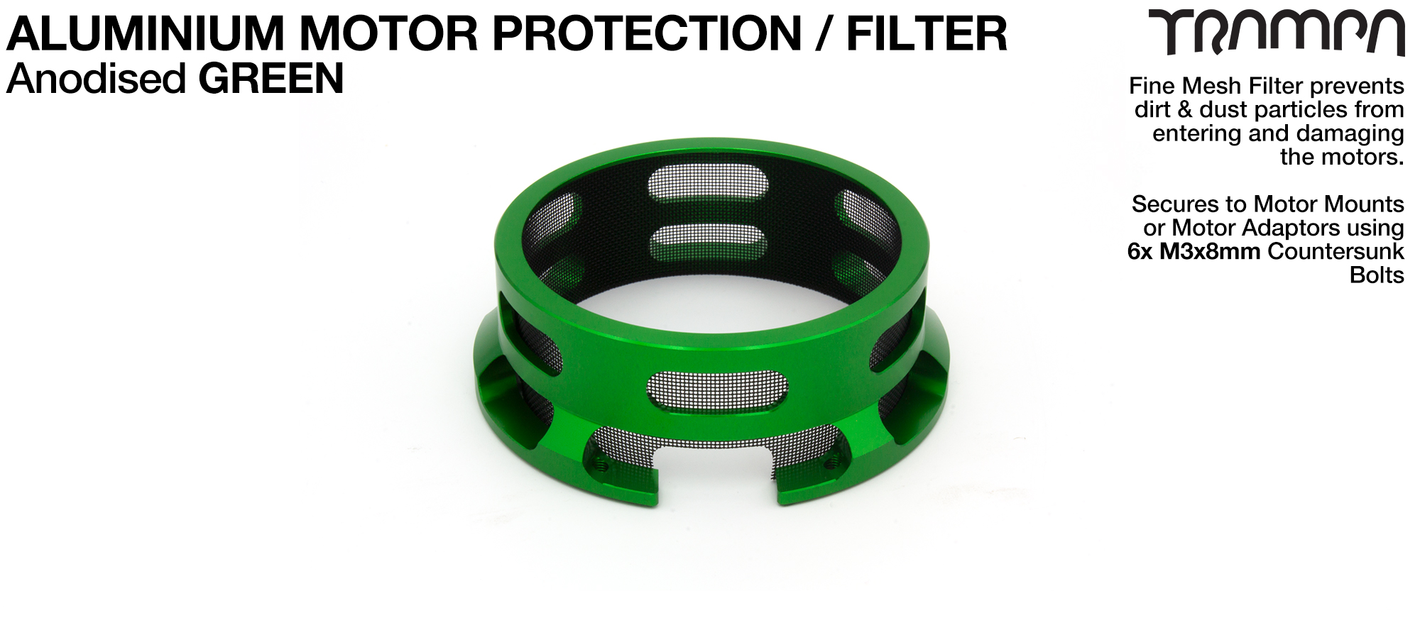 HALF CAGE Motor protection Housing - GREEN 