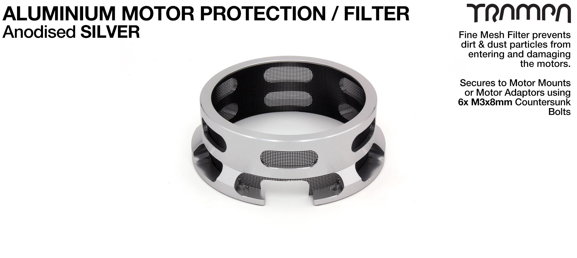 HALF CAGE Motor protection Housing - SILVER 