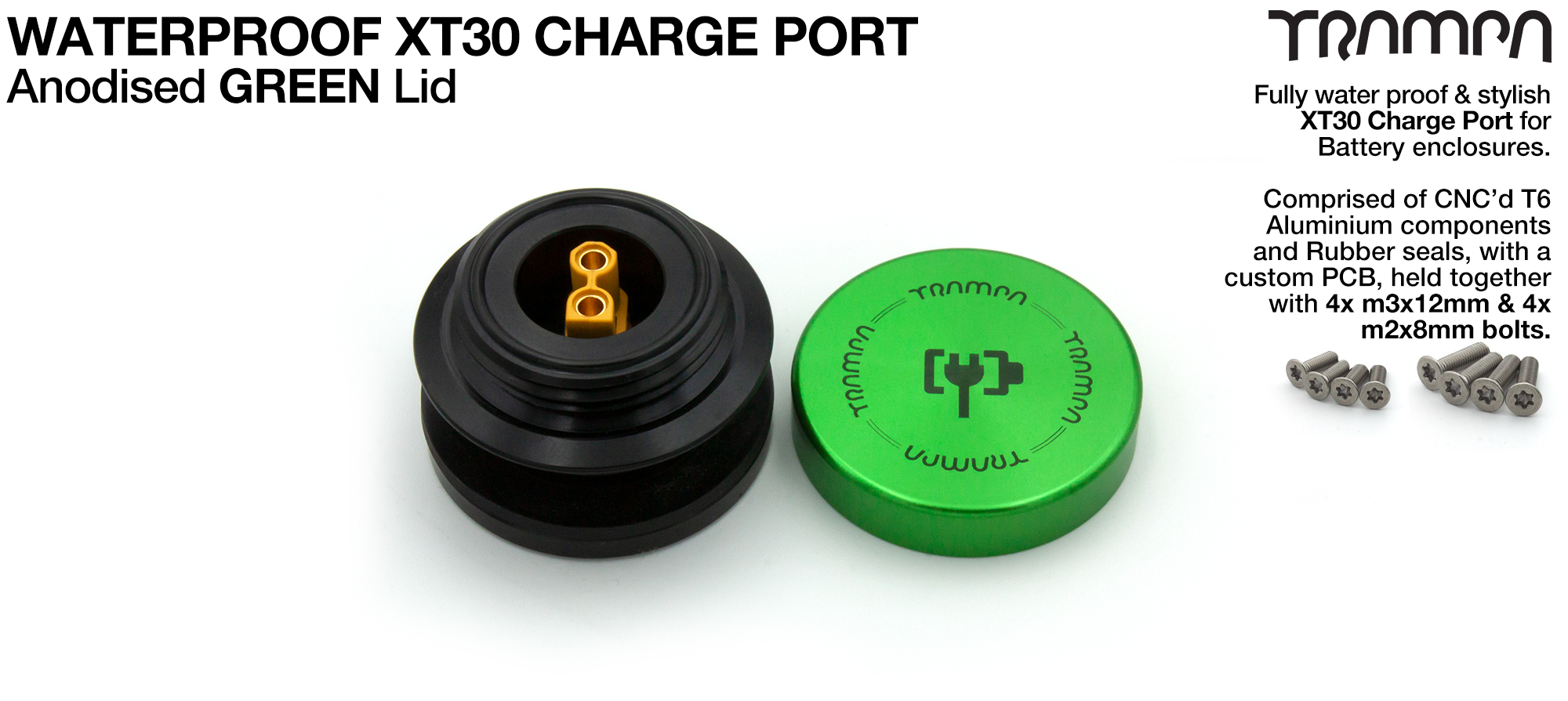 ORRSOM GT XT30 WATERPROOF Charge Port - GREEN
