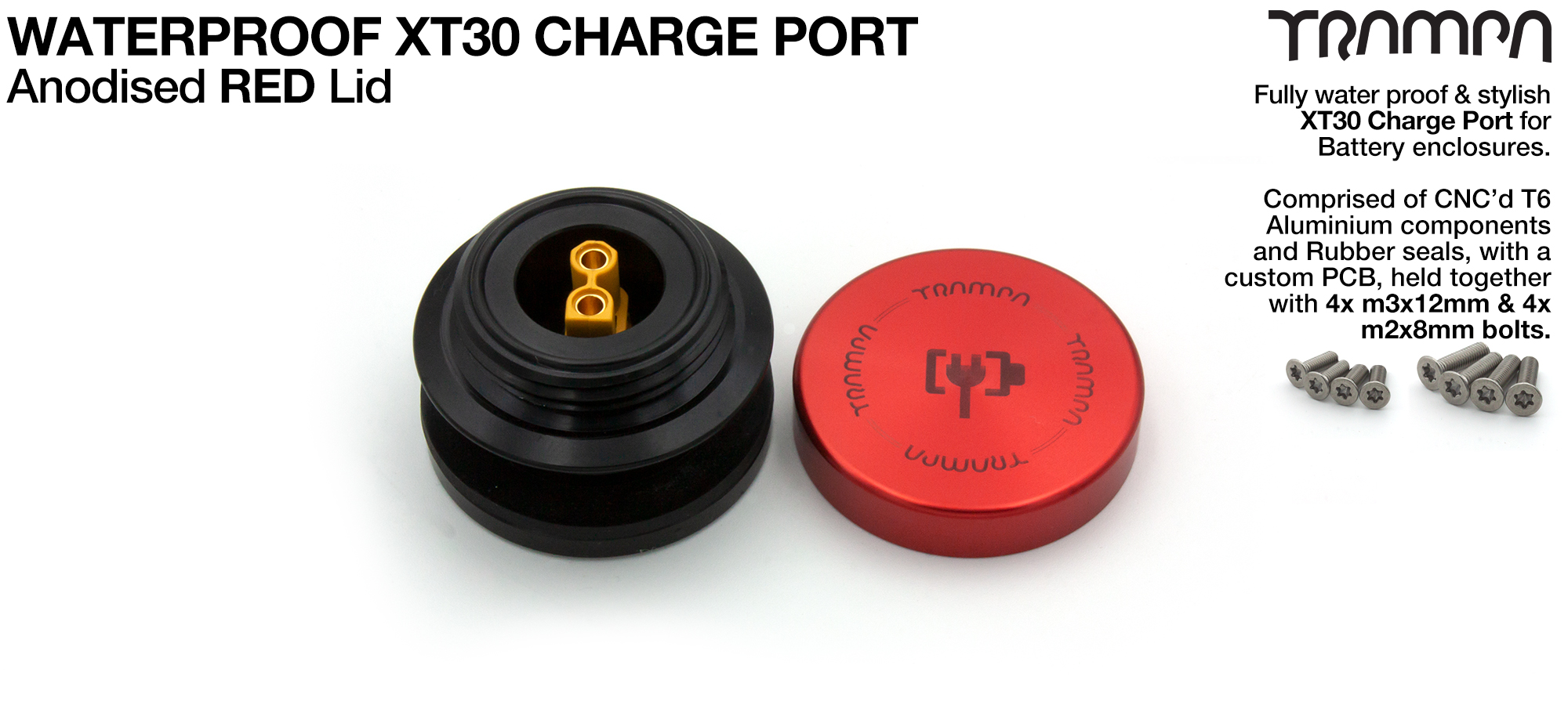 ORRSOM GT XT30 WATERPROOF Charge Port - RED