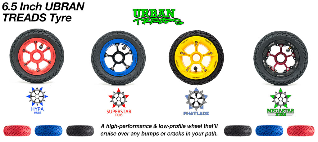Build your own Custom 6.5 Inch TRAMPA Wheel!!  HYPA SUPERSTAR or MEGASTAR 7 Center-Set or Off-Set Wheel 