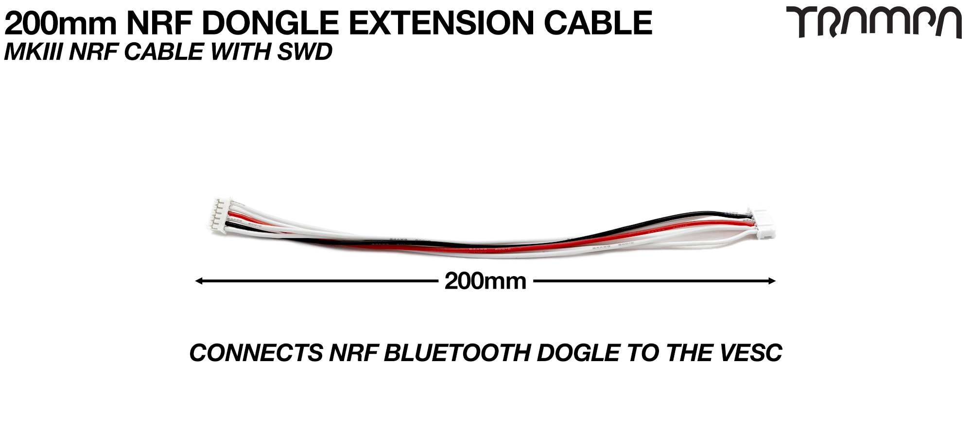 MKIII NRF Dongle Extender cable 200mm with SWD