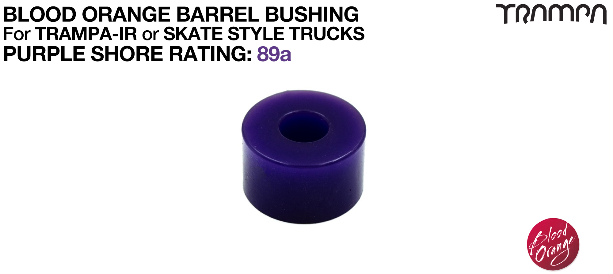 Blood Orange BARREL - Translucent PURPLE 89a 