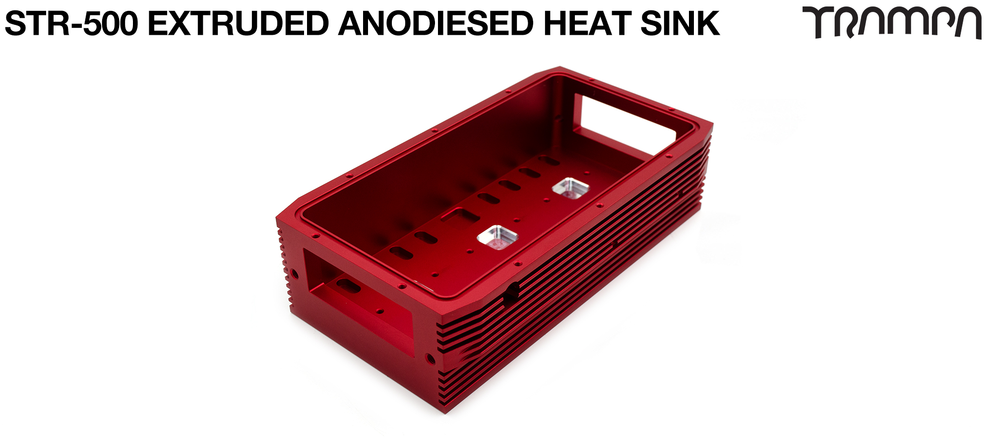 STR-500 Extruded Housing Anodised RED VESC 100V 500A