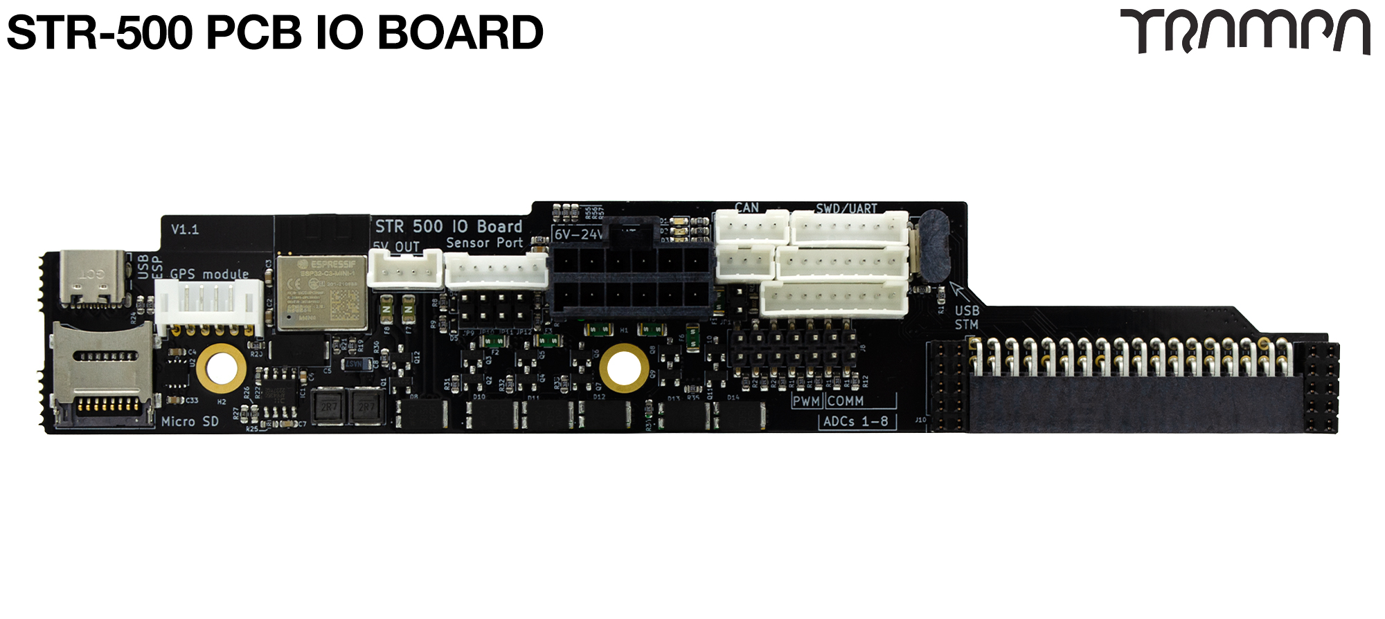 STR-500 PCB IO BOARD for VESC 100V 500A 