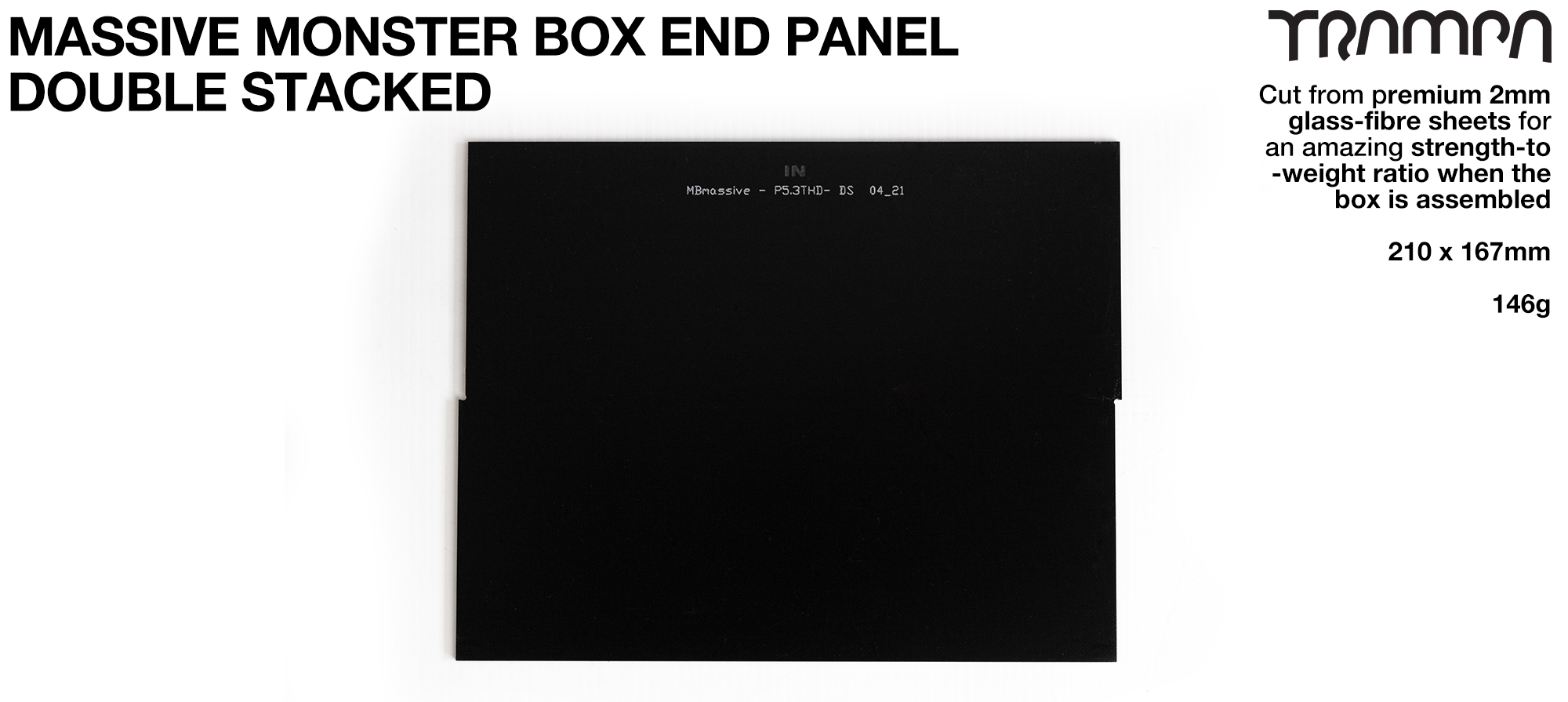 Mk III DOUBLE Stack MASSIVE Monster Box - END Panel BLANK