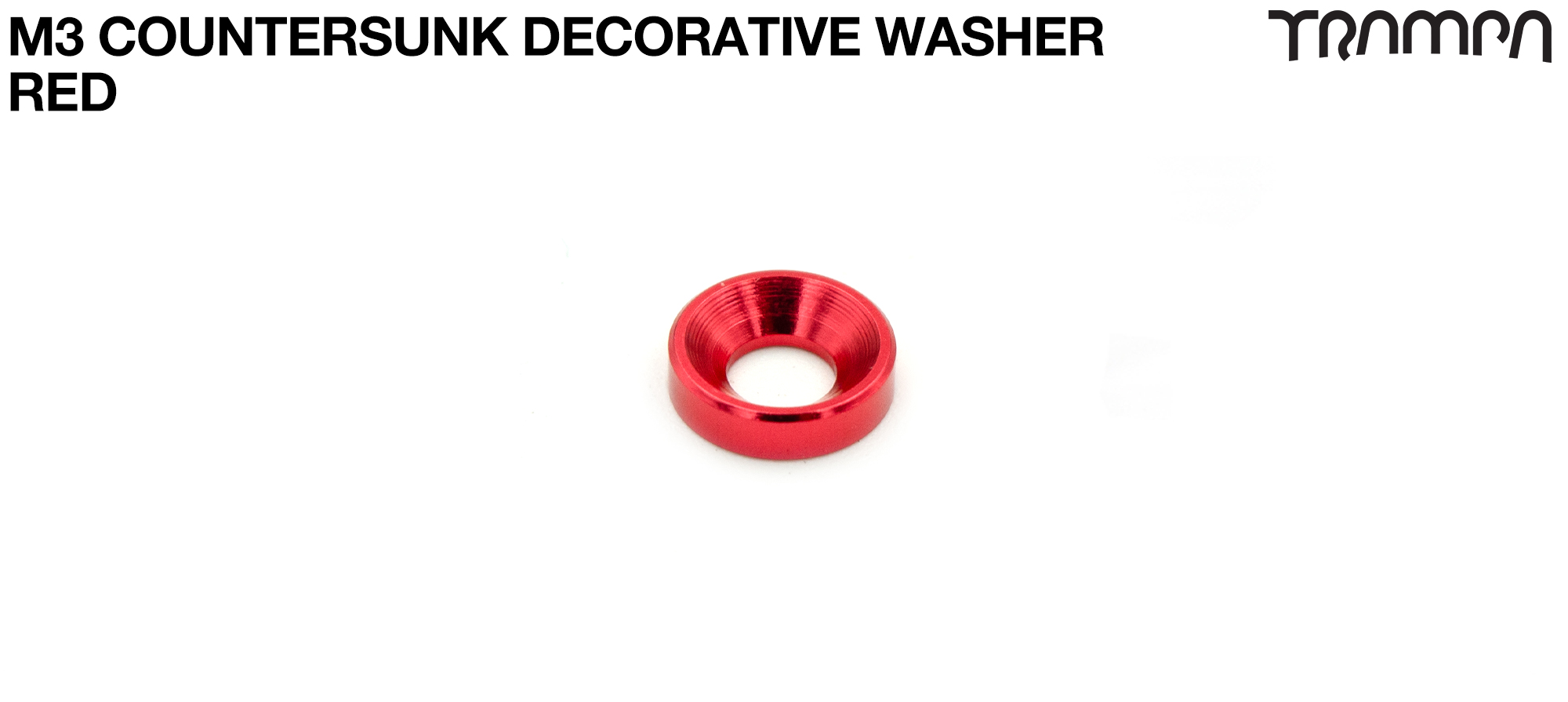 M3 Countersunk Decorative Washer - RED