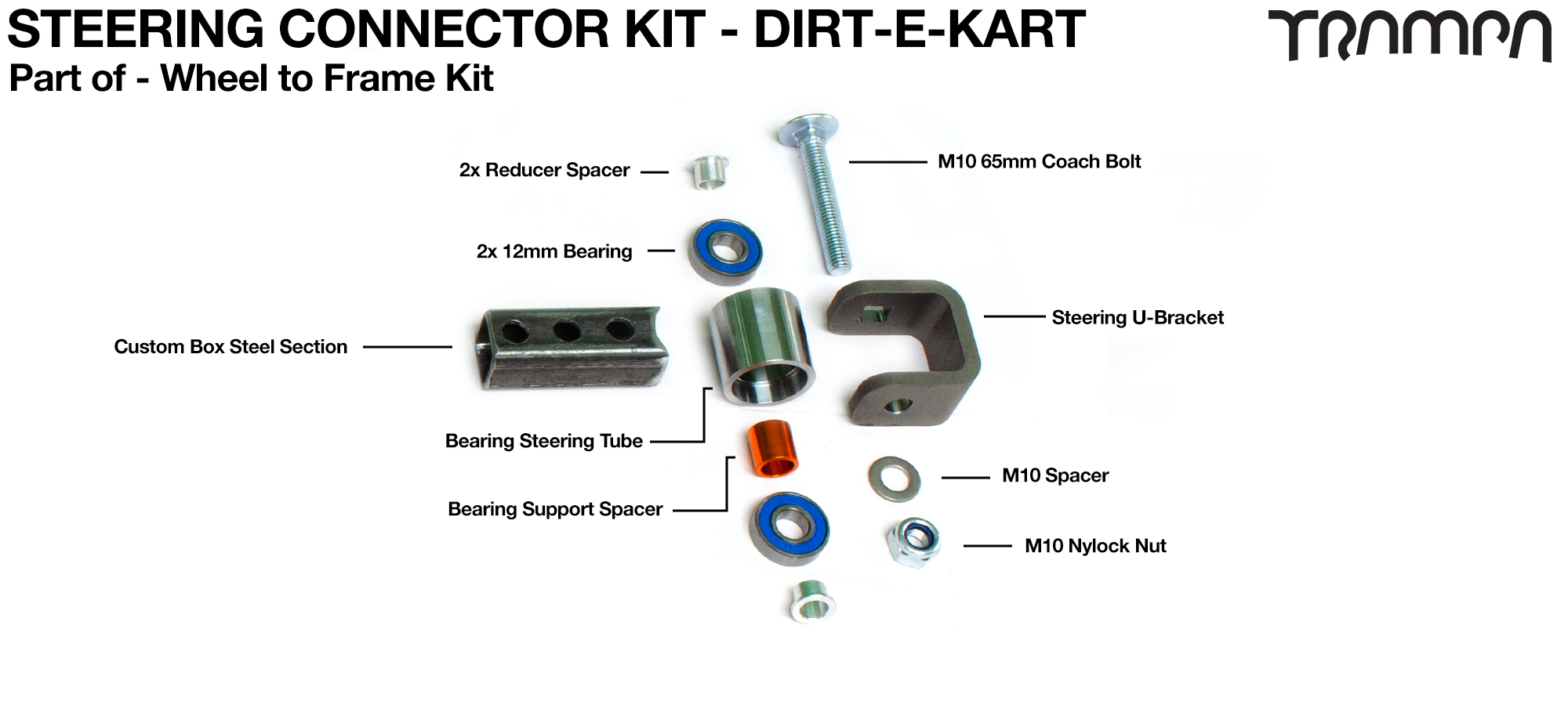 DIRT-E-KART Steering Knuckle Kit x1