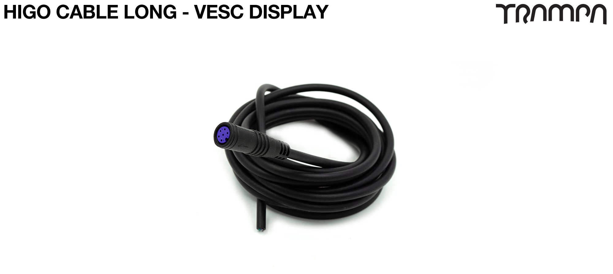 VESC DISPLAY - HiGo Cable LONG - 6 Pole Female PVC/PVC Cable O.D. 3.7mm,6x0.14mm