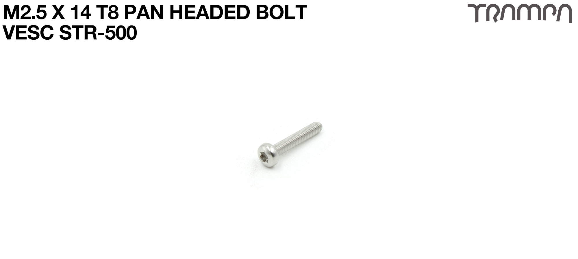 M2.5 x 14mm TORX Pan Head A2 Stainless Steel