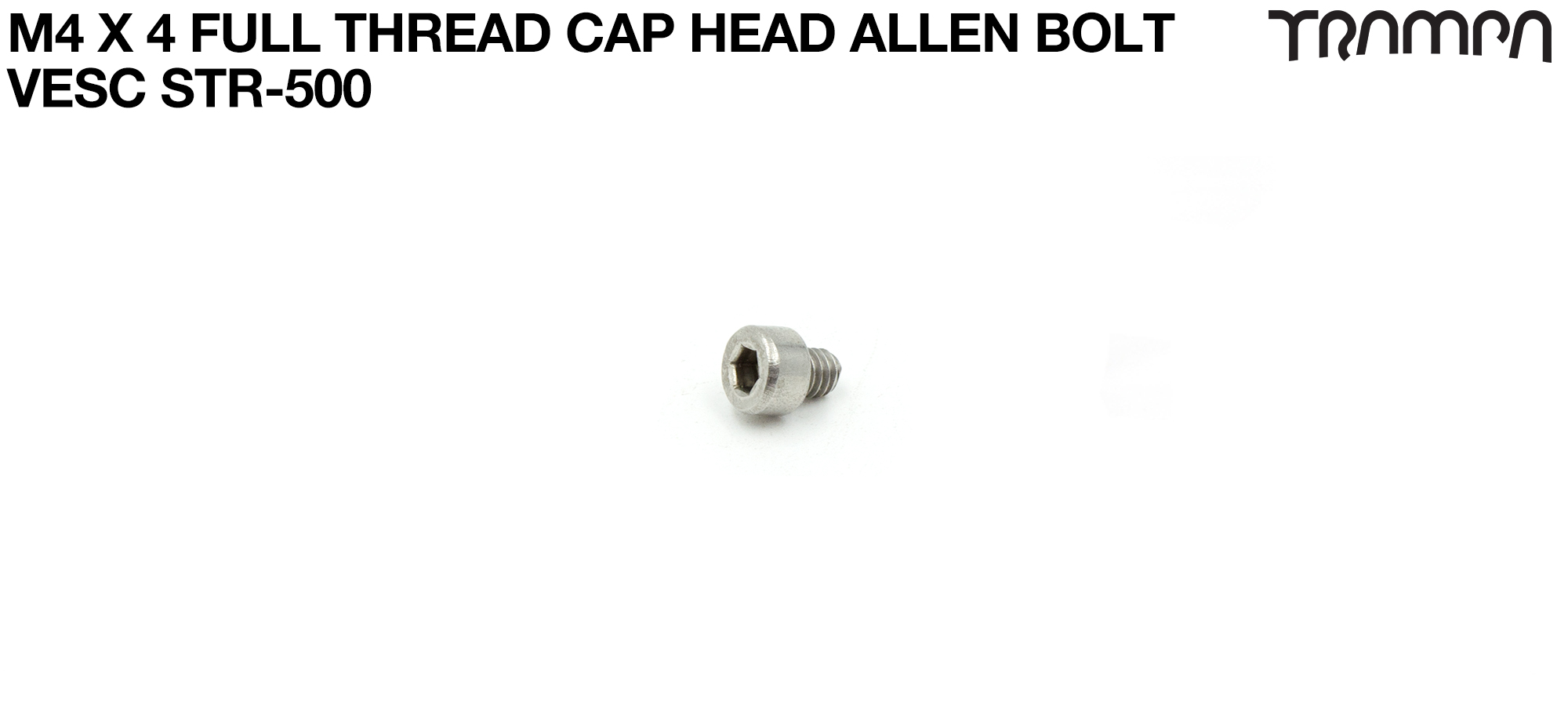 M4 x 4mm Full Thread Cap Head Stainless Steel Bolt