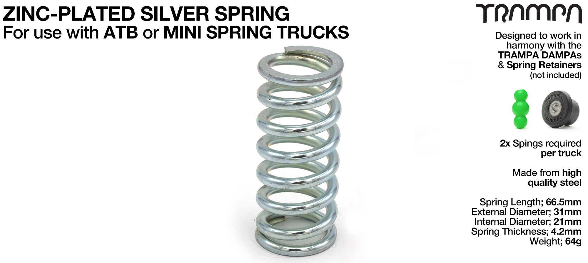 Steel Spring Nickel Plated - SILVER