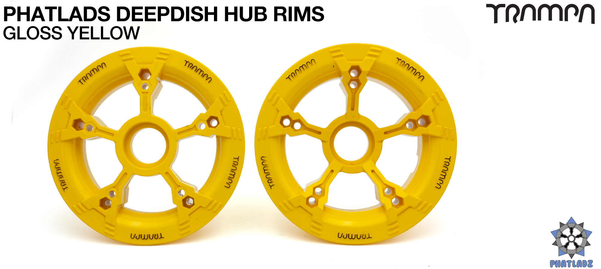 PHATLADS - 5 Spoke Hub Deep Dish Split Rim hub fits 6,7,8,9 & 10 Inch tyres!! Amazing