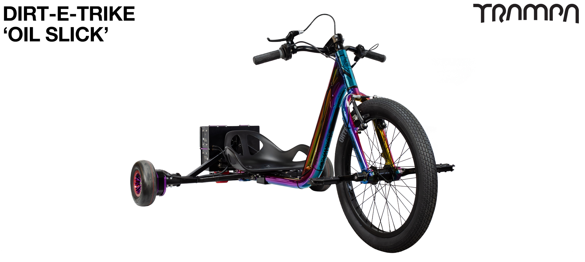 Dirt-E-Trike - 12s CELL-PACK LOADED - BUY NOW CHROME Includes VESC HP HiGo Cables, BMS & 12s 6Amp Charger (COPY)