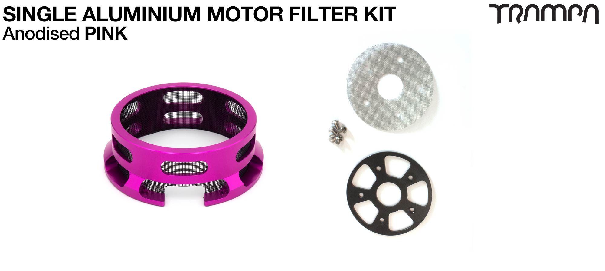 HALF CAGE Motor protection  with anodised with Filter - SINGLE
