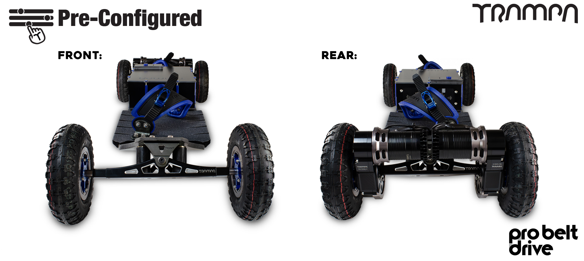 Pre-Configured - Pro Belt Drive Electric Mountainboard