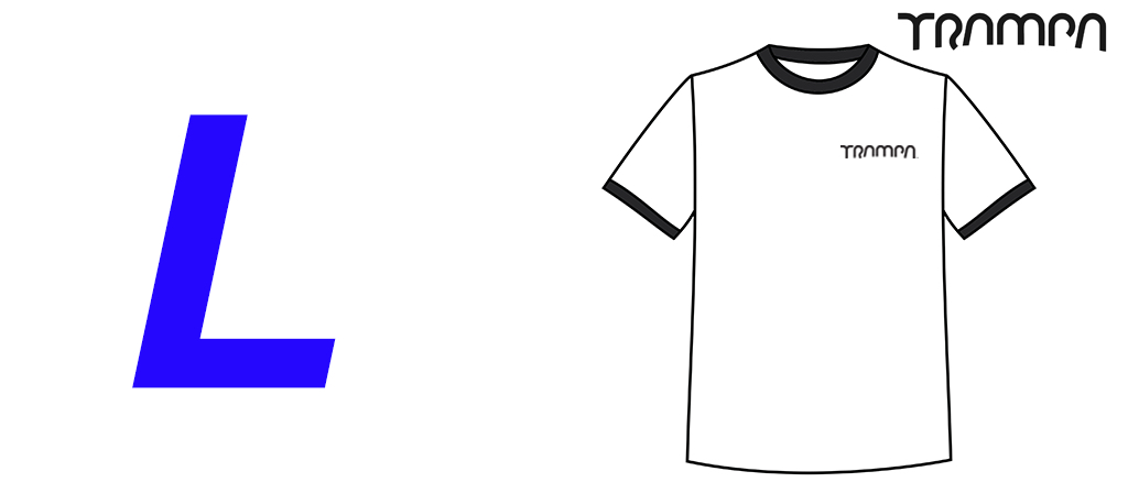 FOTL White Black Ringer T Shirt - Large