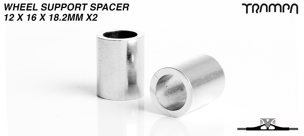 Wheel Support Spacer for TRAMPA ATB Wheels on 12mm axles - 12mm x 16mm x 18.2mm x2