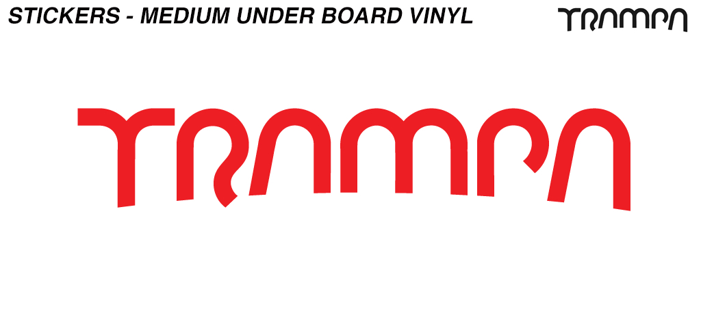 400mm Hand made TRAMPA Vinyl Sticker - RED