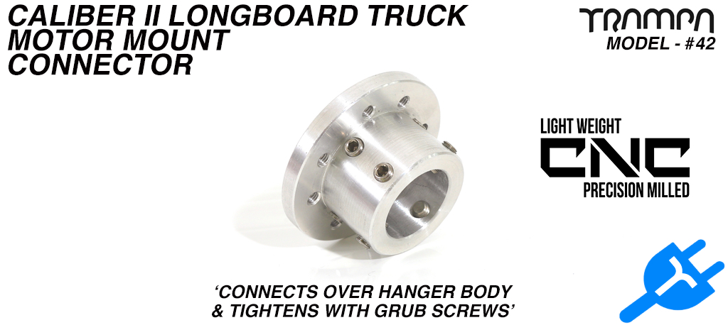 Caliber II Longboard Truck Motor Mounting Panel T6 Aluminum Connector
