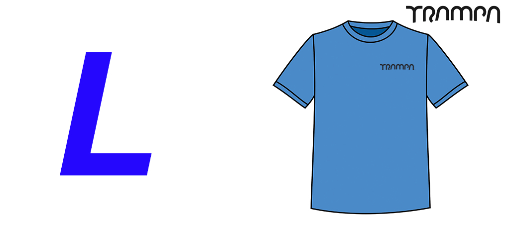 Gildan TRAMPA T-SHIRT BLUE- Large
