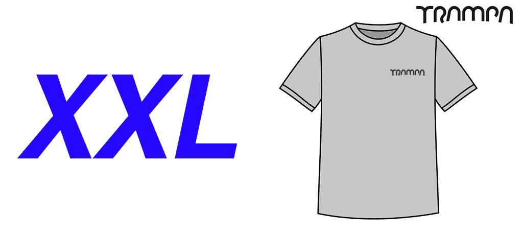 Gildan T Shirt Marl Grey with Black Logo - XX Large