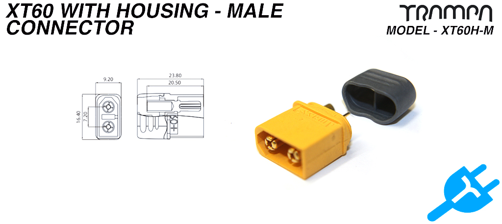 XT60H-M connector with Housing - Male