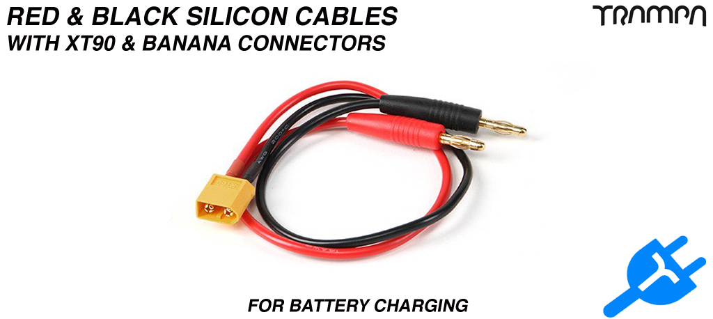 XT90 Banana plug 12s Charger Connector cable